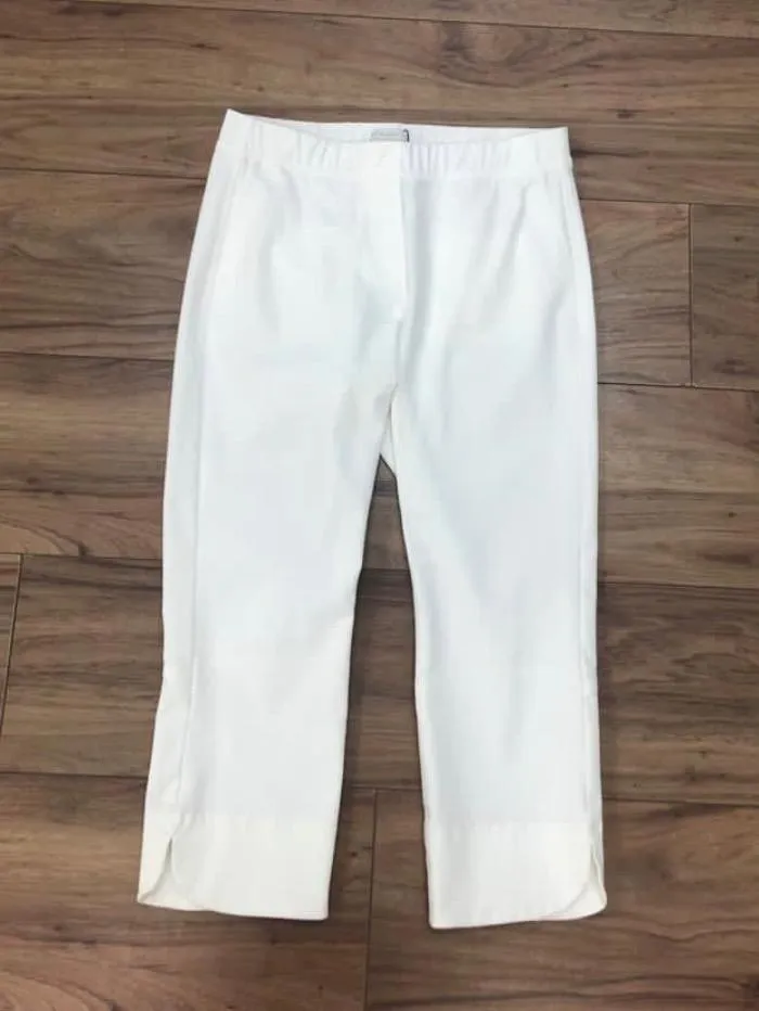Riani White Cropped Pull On Trouser 943630-3464 100
