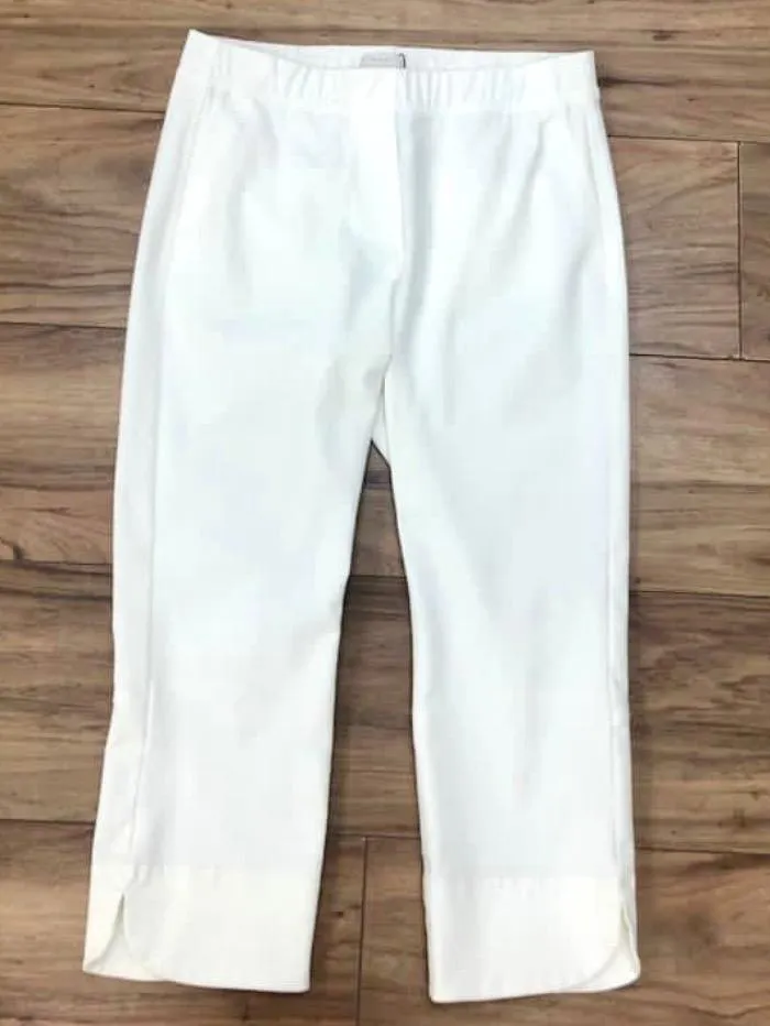Riani White Cropped Pull On Trouser 943630-3464 100