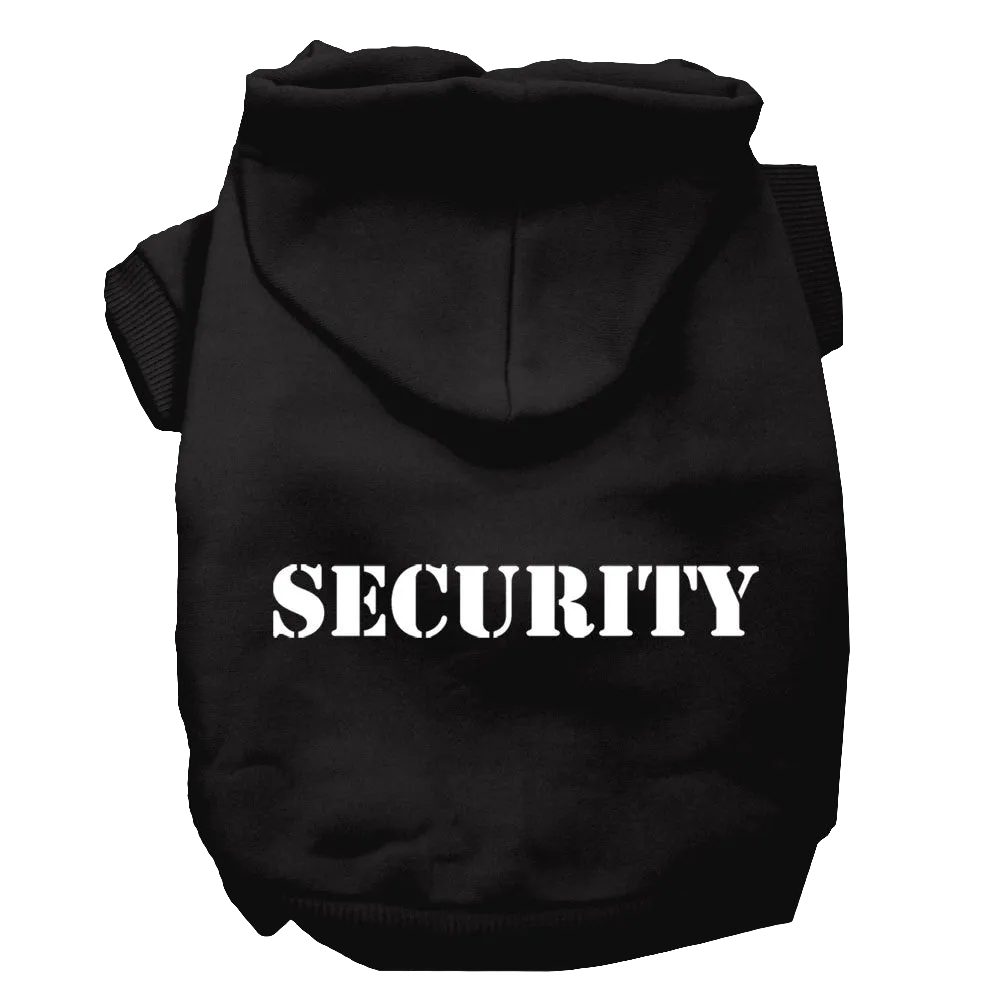 Security Dog & Cat Hoodie – Stylish Screen-Printed Pet Hoodie