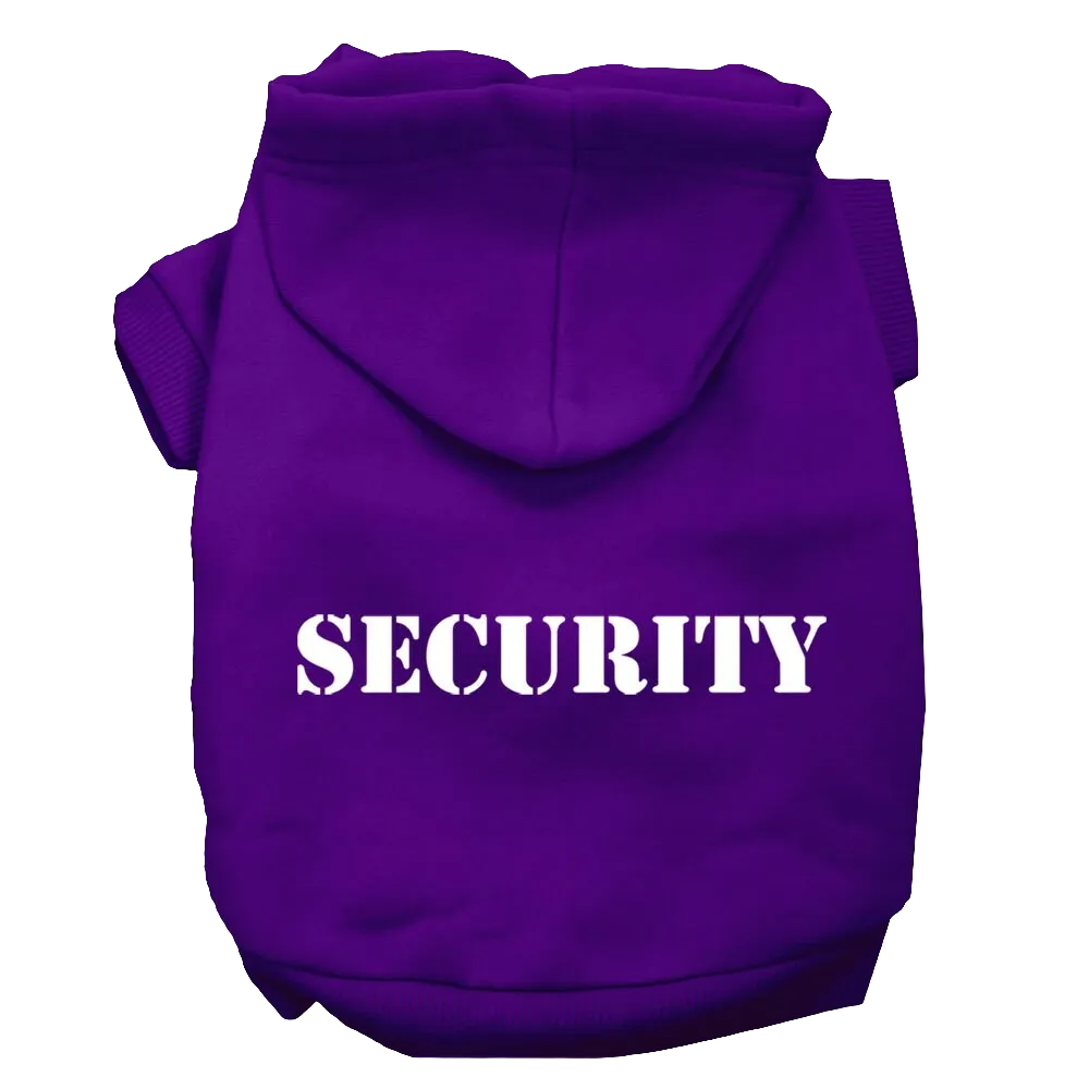 Security Dog & Cat Hoodie – Stylish Screen-Printed Pet Hoodie