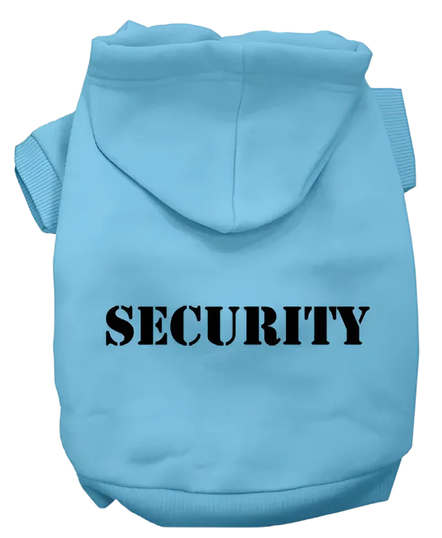Security Dog & Cat Hoodie – Stylish Screen-Printed Pet Hoodie