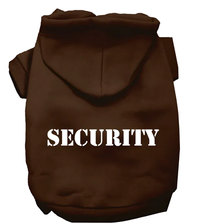 Security Dog & Cat Hoodie – Stylish Screen-Printed Pet Hoodie