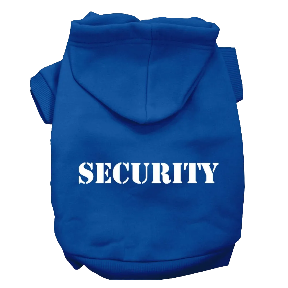 Security Dog & Cat Hoodie – Stylish Screen-Printed Pet Hoodie