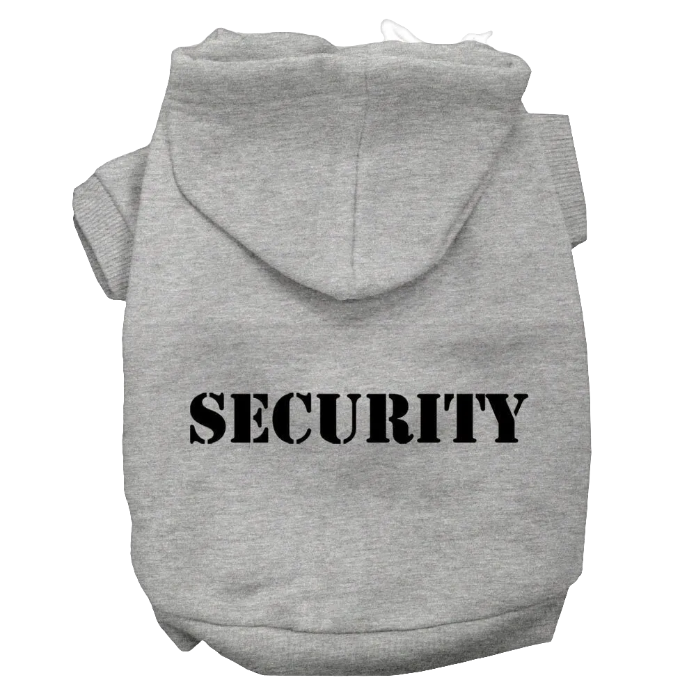Security Dog & Cat Hoodie – Stylish Screen-Printed Pet Hoodie