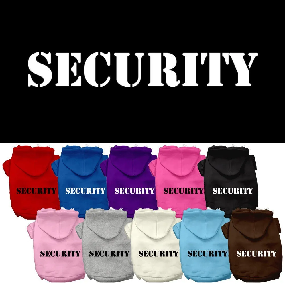 Security Dog & Cat Hoodie – Stylish Screen-Printed Pet Hoodie