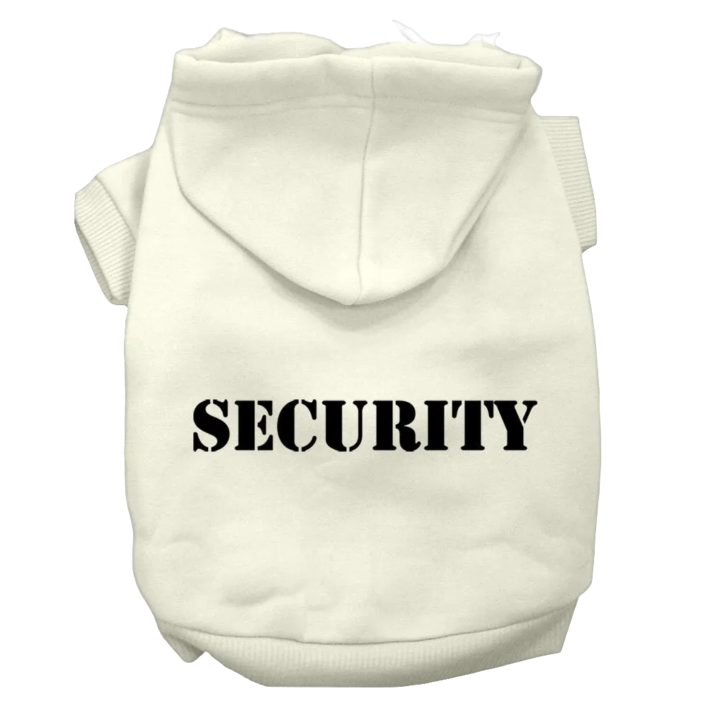 Security Dog & Cat Hoodie – Stylish Screen-Printed Pet Hoodie
