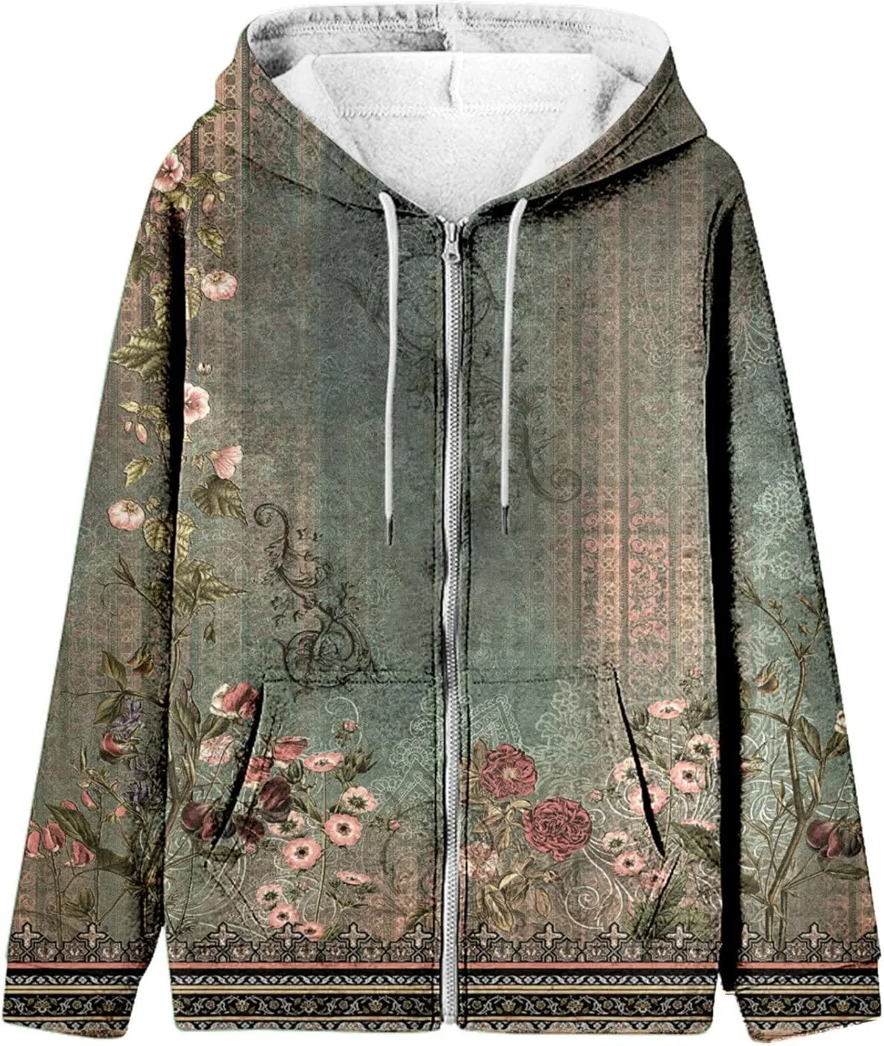 SHAOBGE Heavy Womens Sweatshirt Spring And Autumn Fashion Hooded Sweatshirt Long Sleeve Zipper Sport Coat Loose Women's