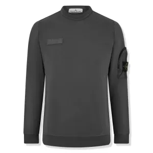 Stone Island Zip-Pocket Anthracite Sweatshirt