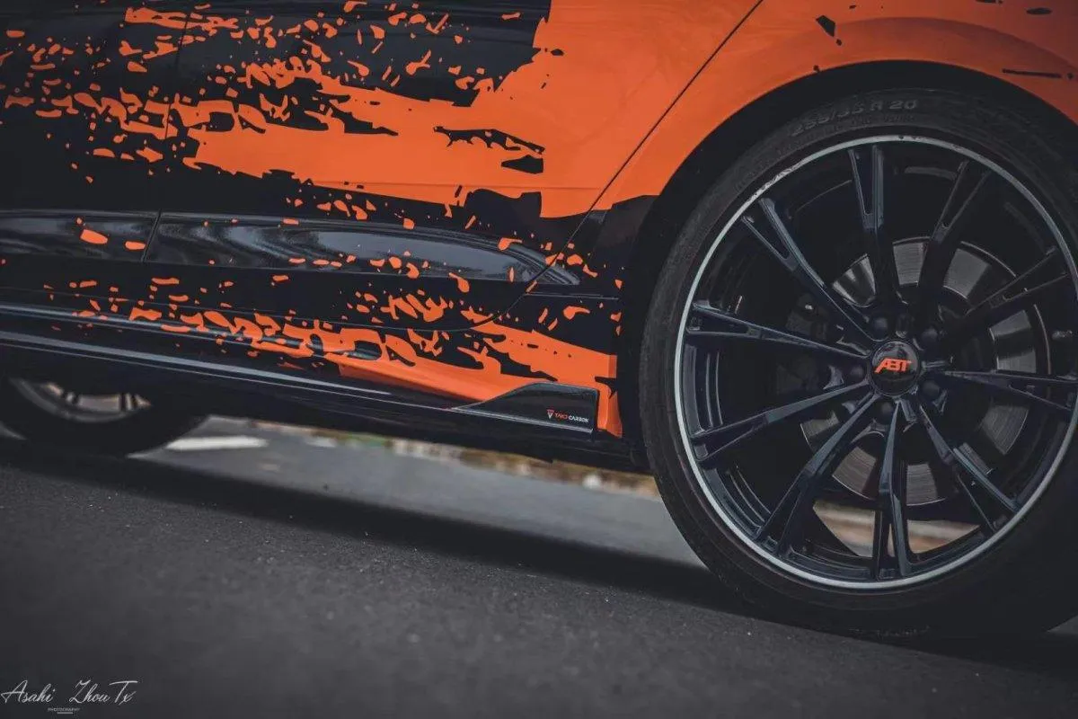 TAKD Carbon Side Skirts For Audi S5 & A5 S-Line B9.5 2020-ON Carbon Fiber