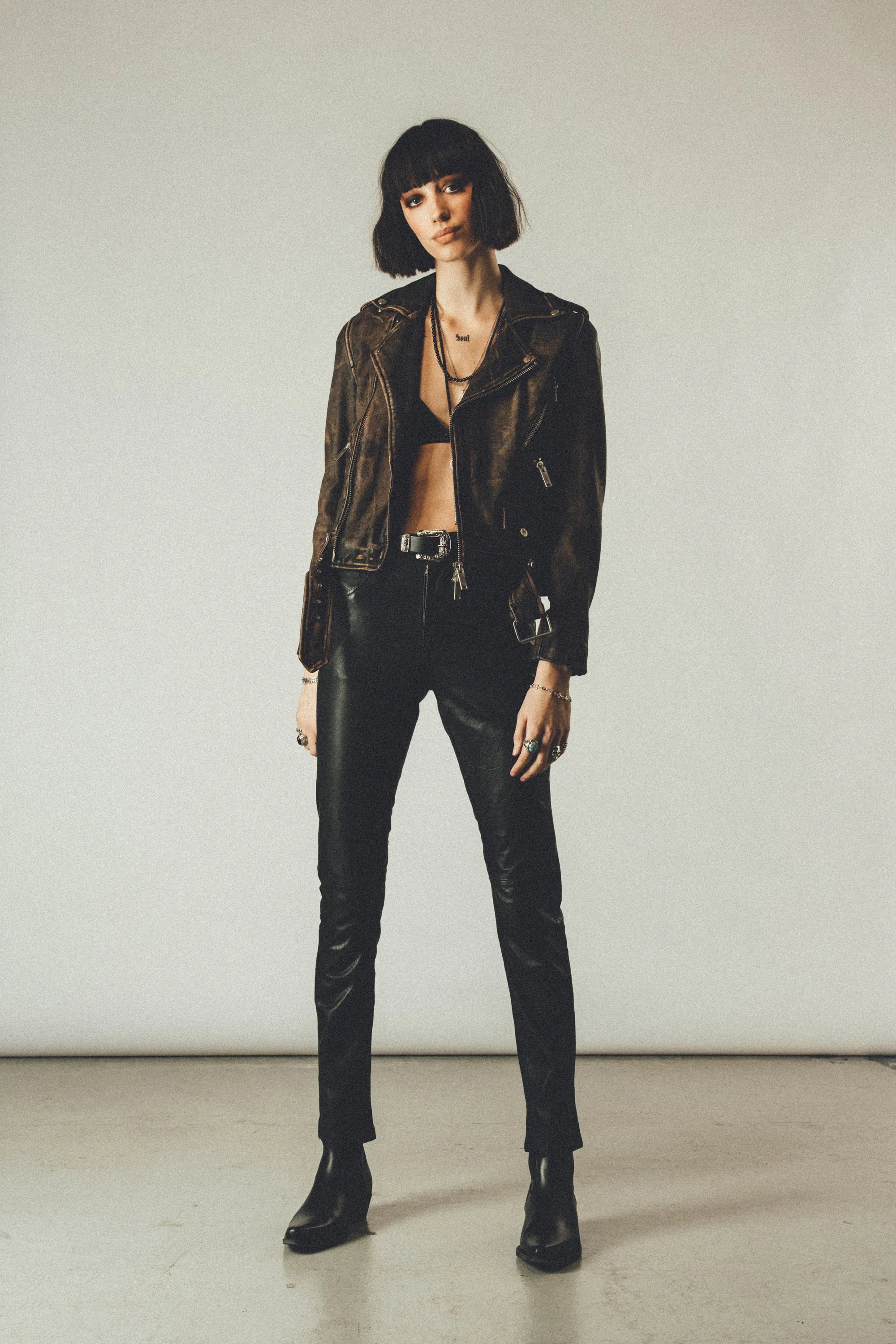 The Deuce Biker Jacket | Heavy Relic Black
