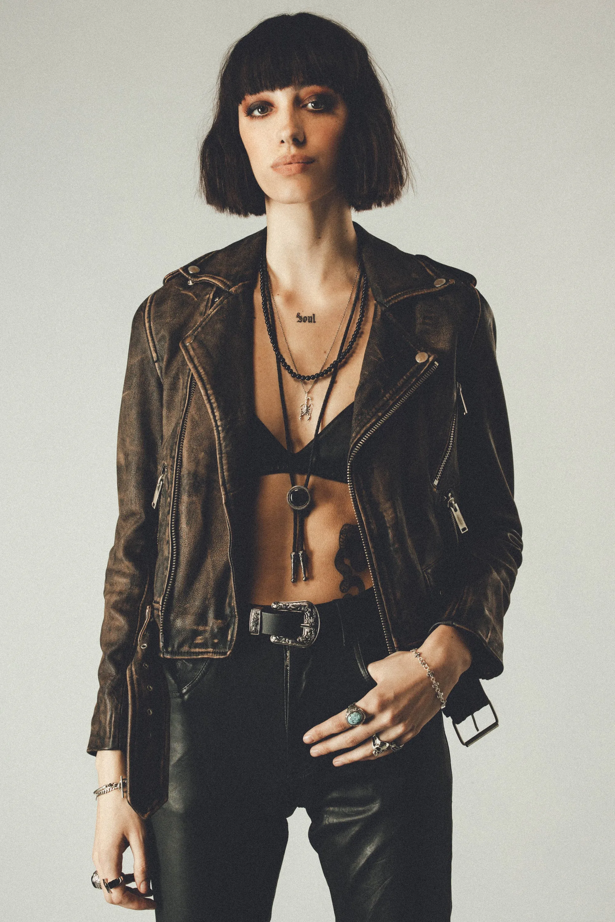 The Deuce Biker Jacket | Heavy Relic Black