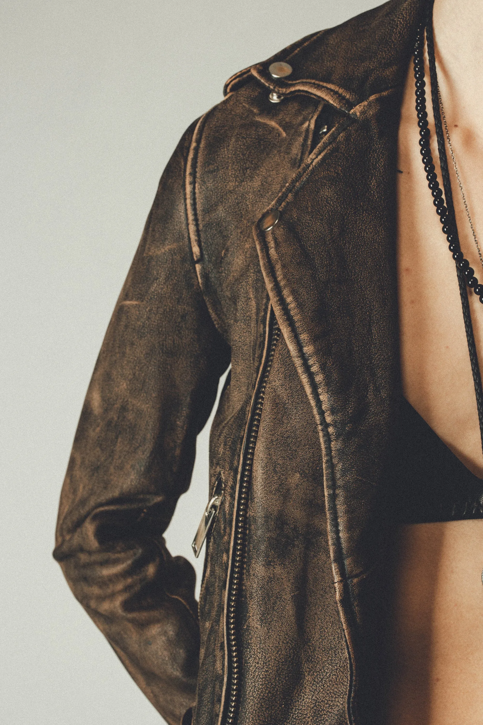 The Deuce Biker Jacket | Heavy Relic Black
