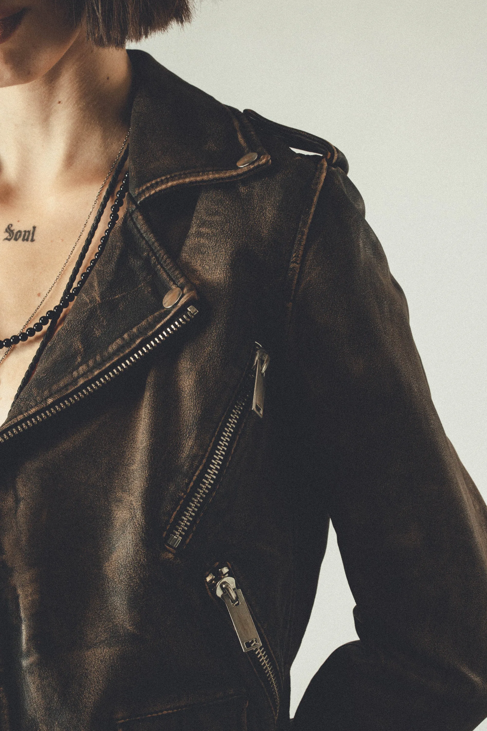 The Deuce Biker Jacket | Heavy Relic Black