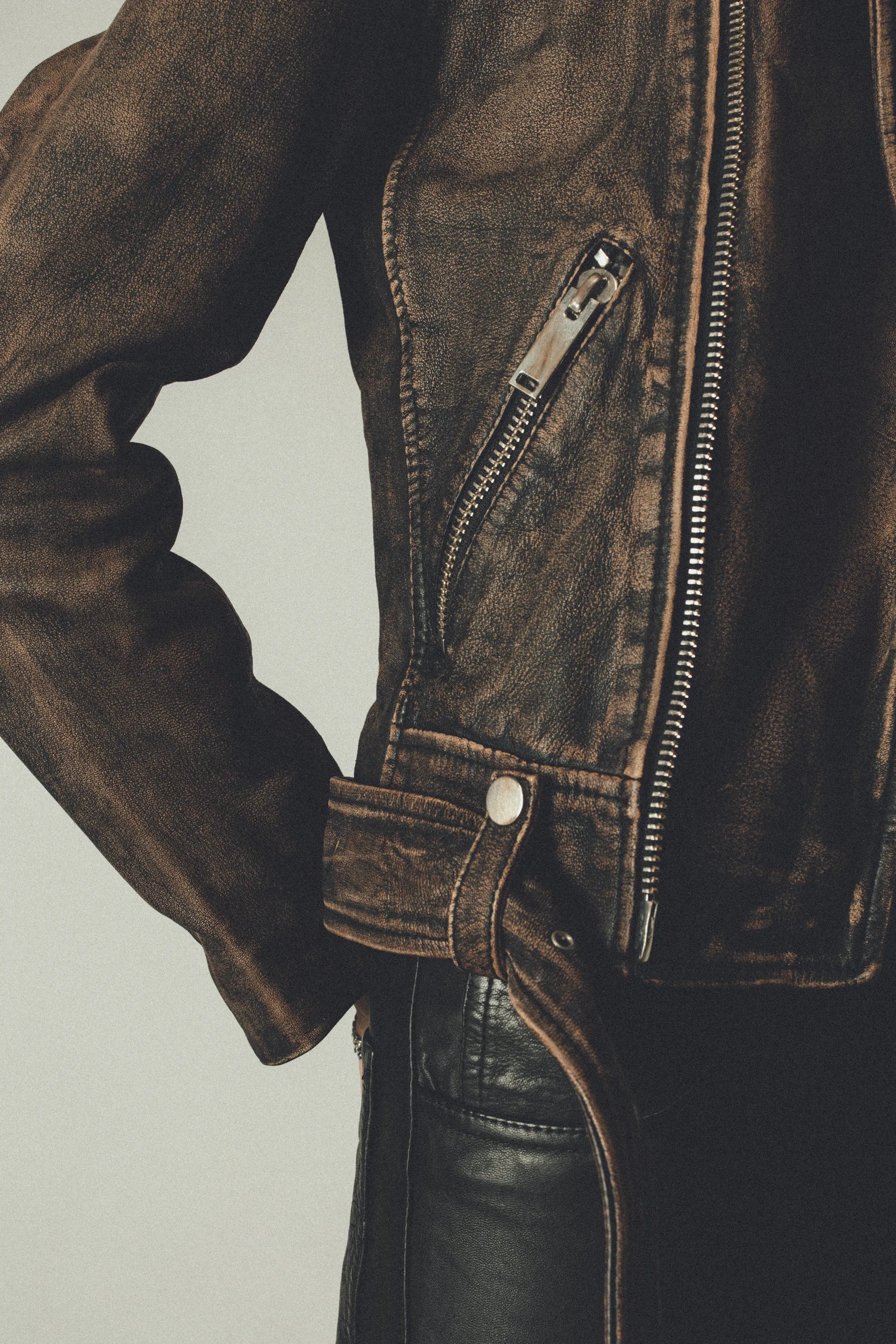 The Deuce Biker Jacket | Heavy Relic Black