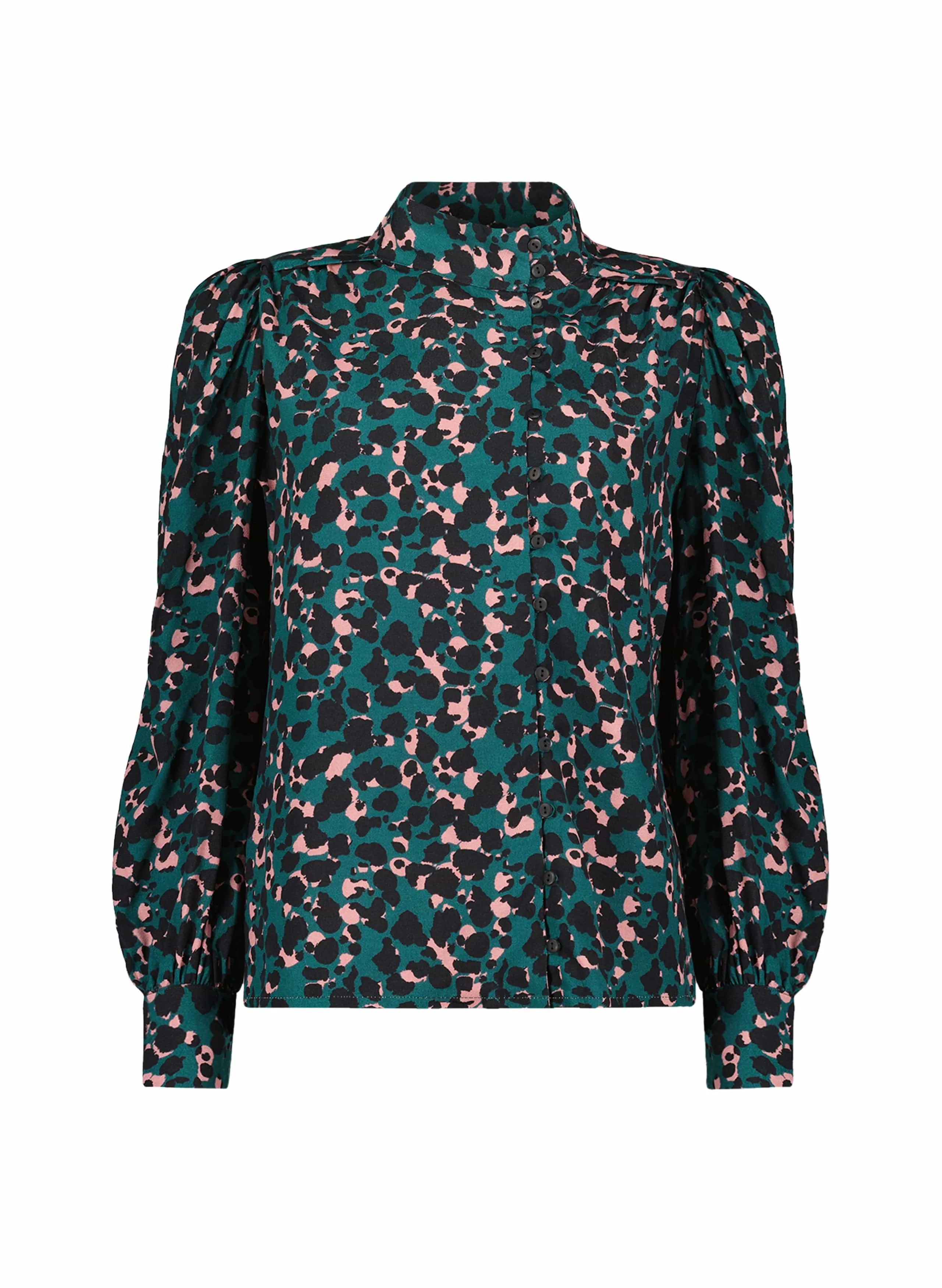 Tirtho LENZING™ ECOVERO™ Blouse | Cedar Ink Print