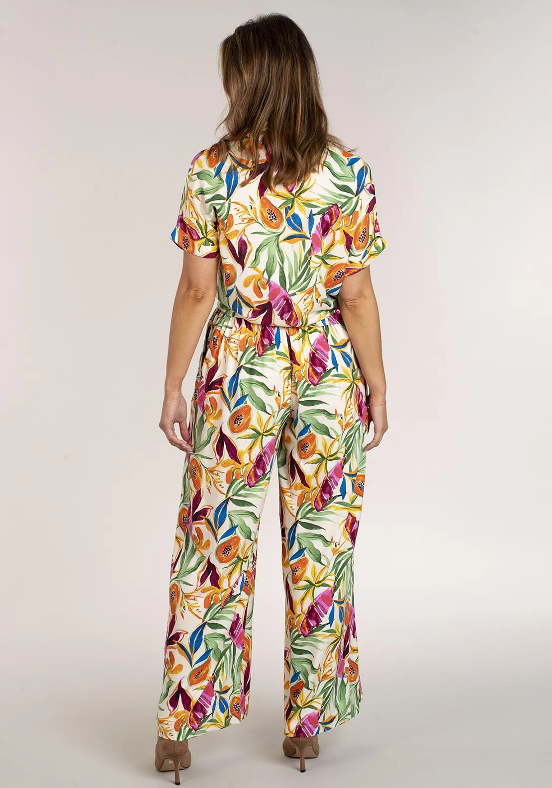 Tropical Tie Shirt - Tropical Print