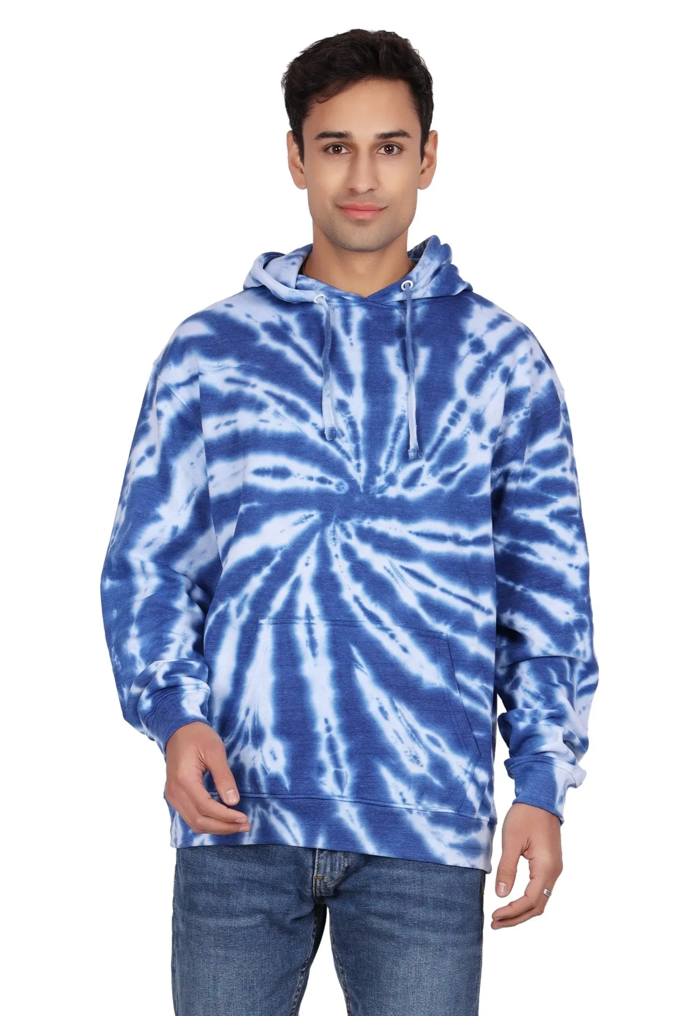 Unisex Tie Dye Pullover Hoodie Premium Cotton Blend Activewear H702