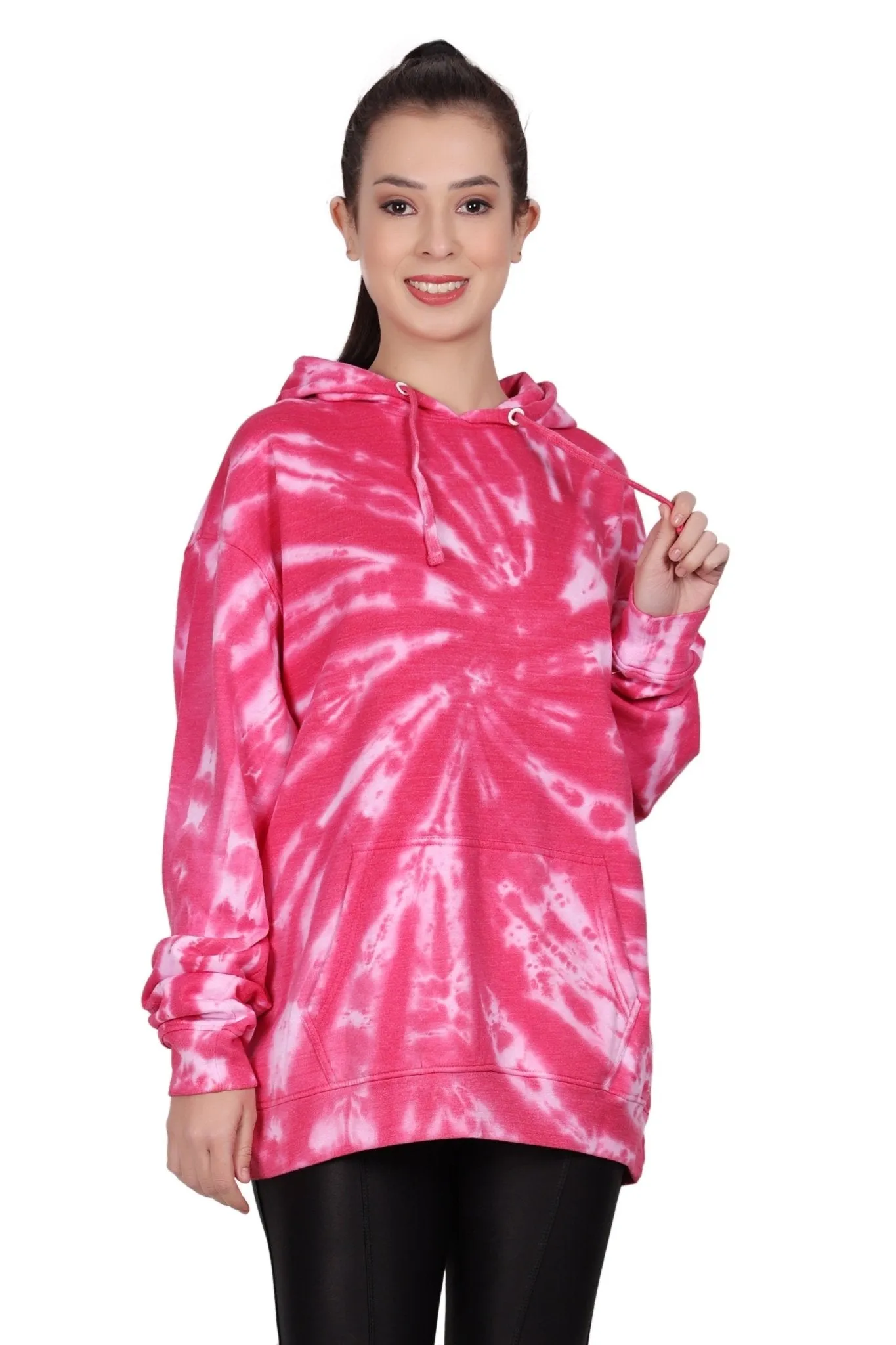 Unisex Tie Dye Pullover Hoodie Premium Cotton Blend Activewear H702