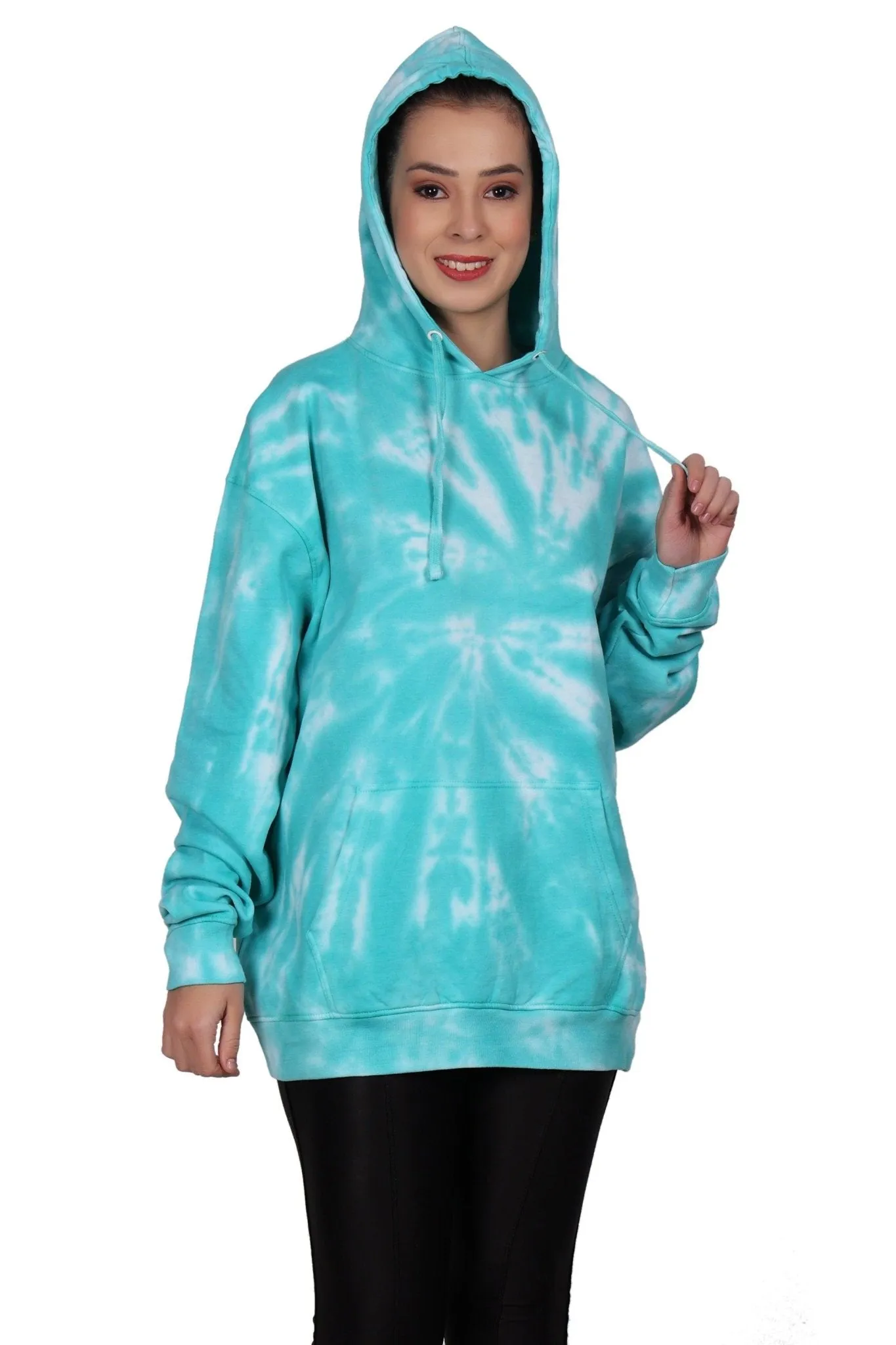 Unisex Tie Dye Pullover Hoodie Premium Cotton Blend Activewear H702