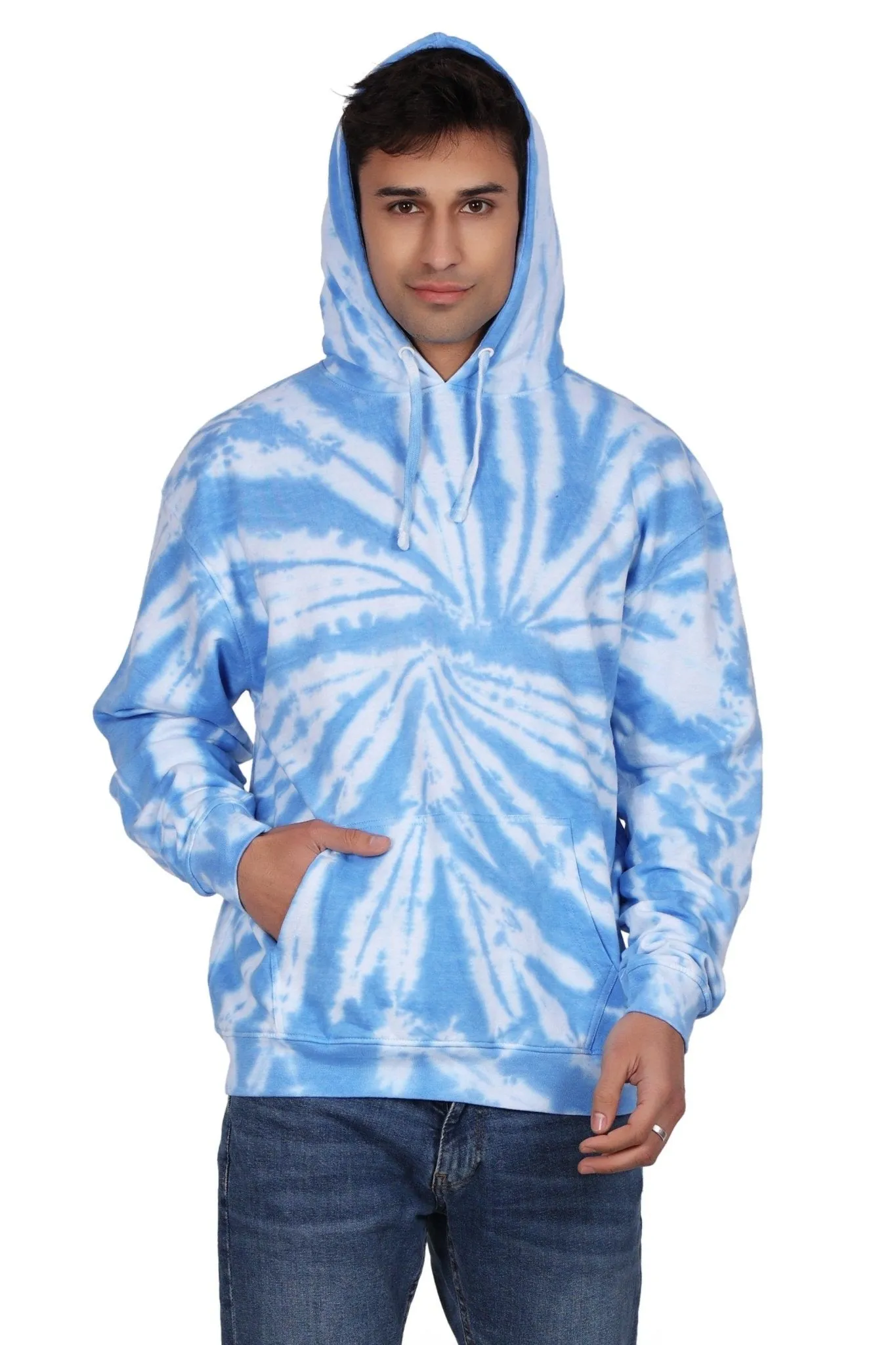 Unisex Tie Dye Pullover Hoodie Premium Cotton Blend Activewear H702