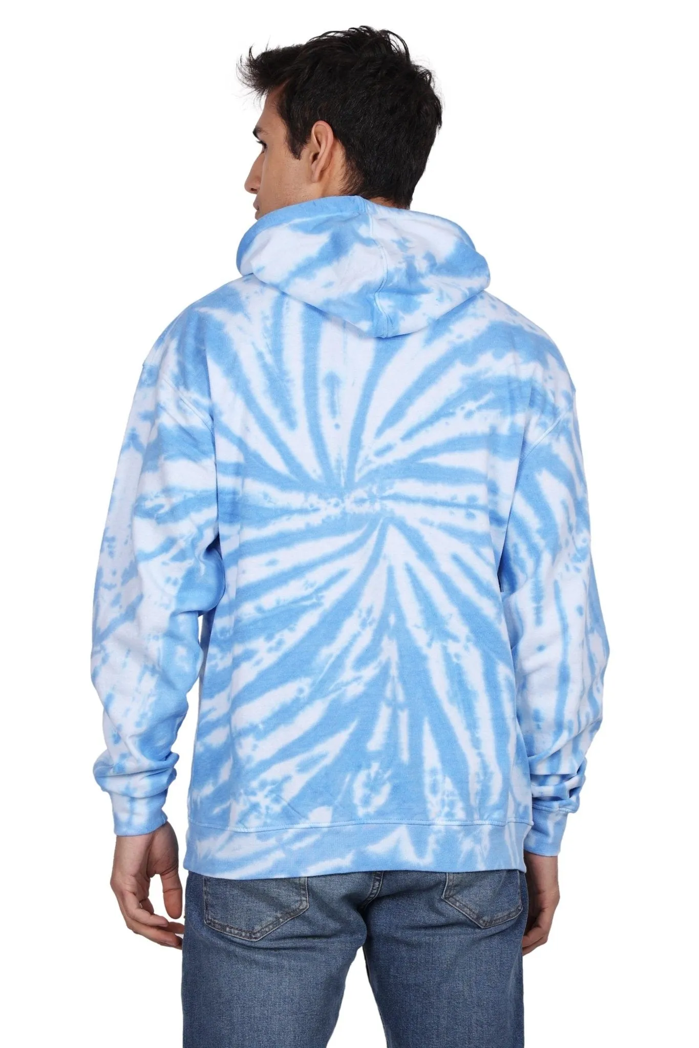 Unisex Tie Dye Pullover Hoodie Premium Cotton Blend Activewear H702