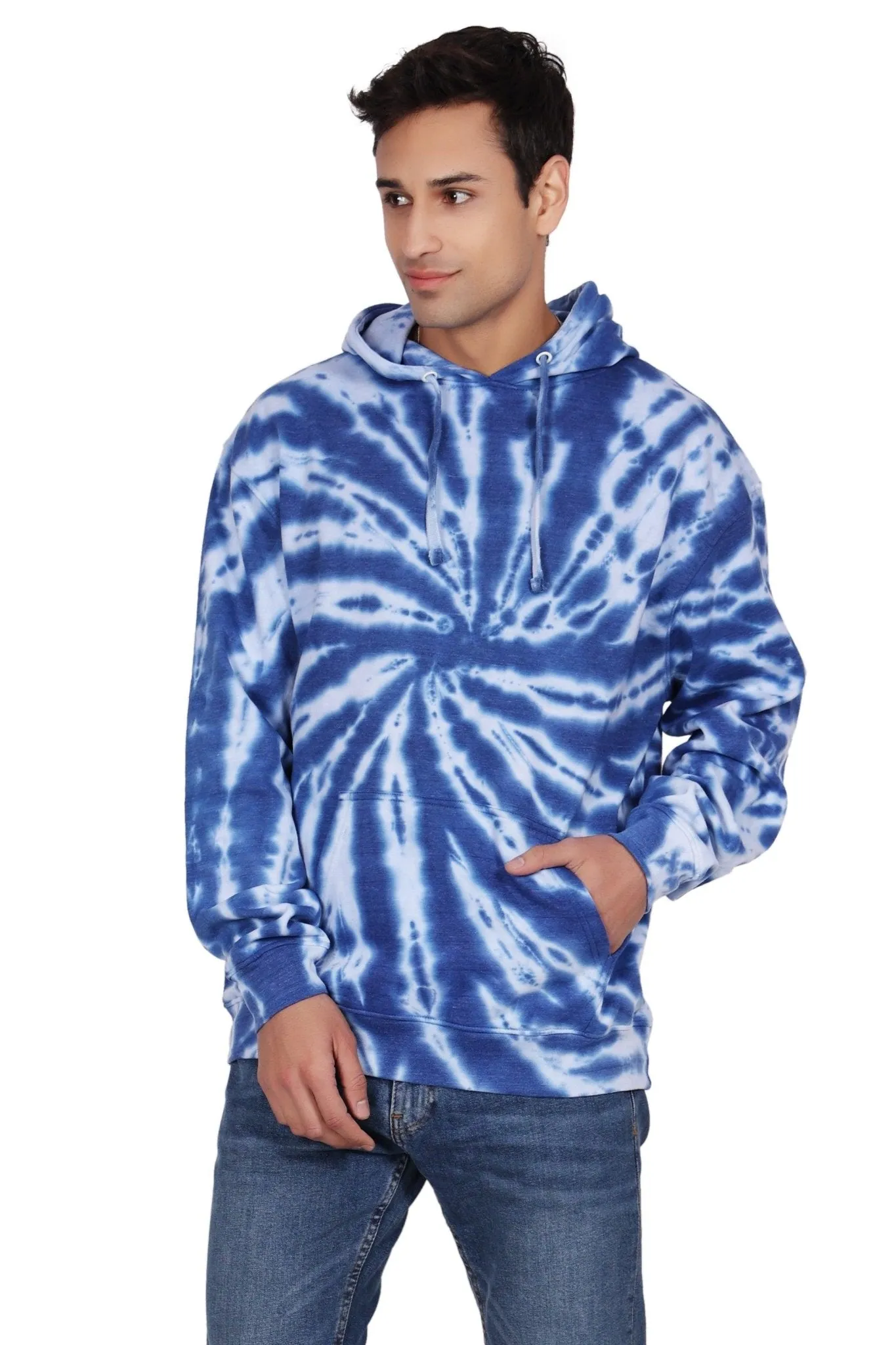 Unisex Tie Dye Pullover Hoodie Premium Cotton Blend Activewear H702