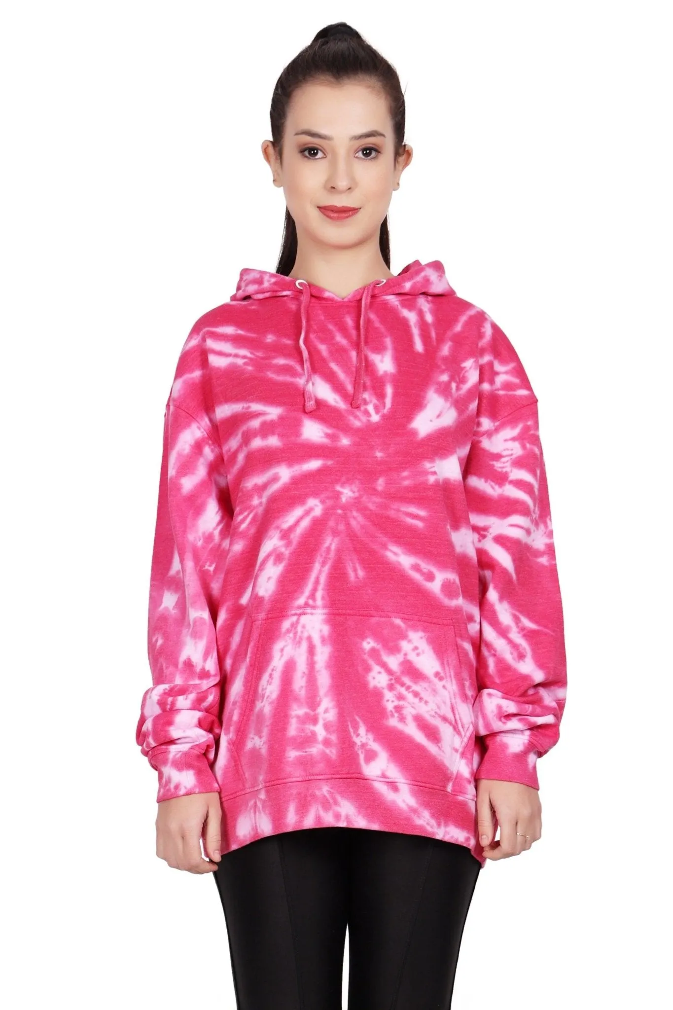 Unisex Tie Dye Pullover Hoodie Premium Cotton Blend Activewear H702