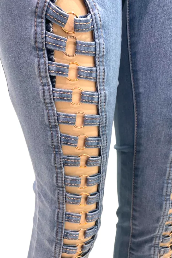 Up The Ladder with O Rings Jeans