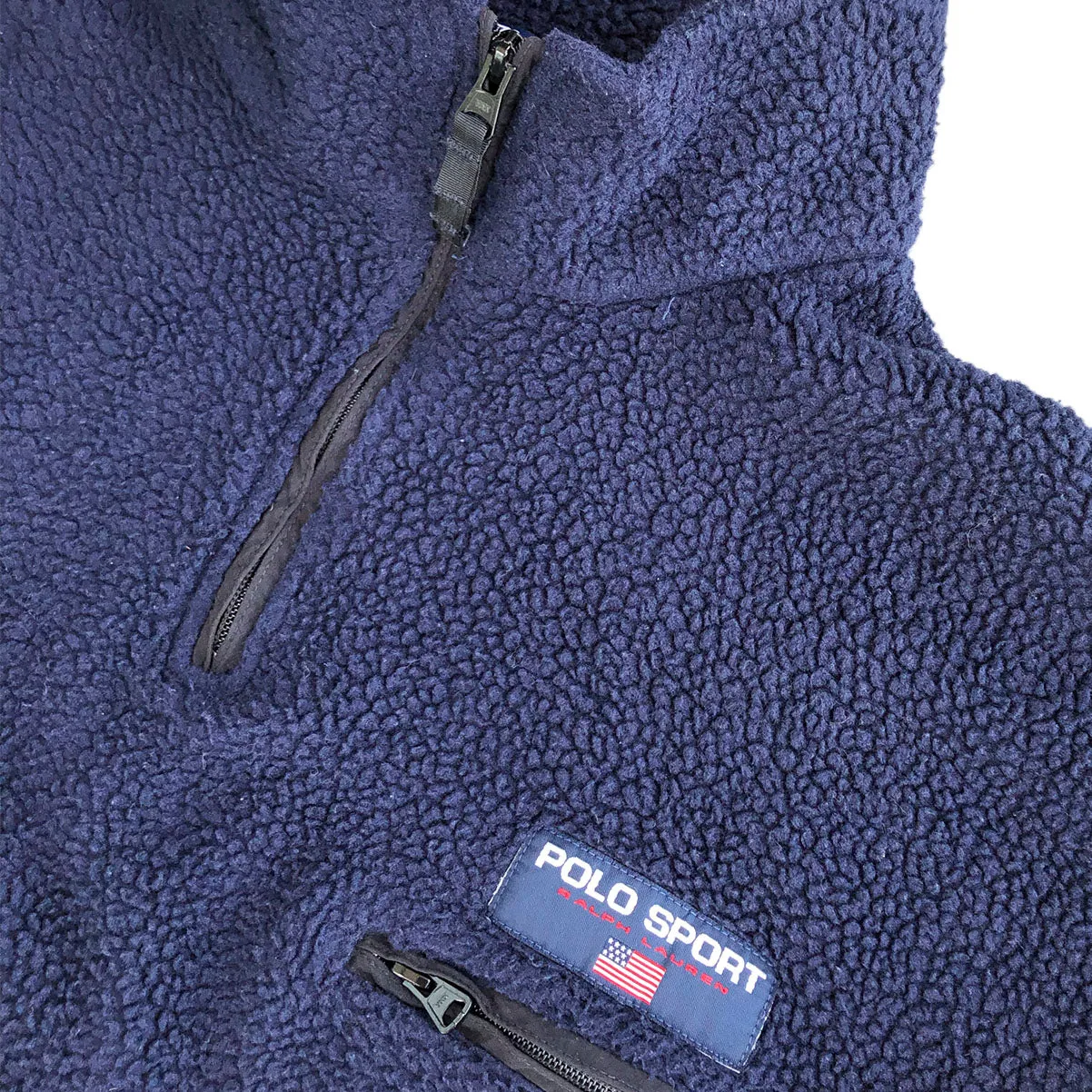 Vintage Polo Sport Fleece Half Zip Jacket XL