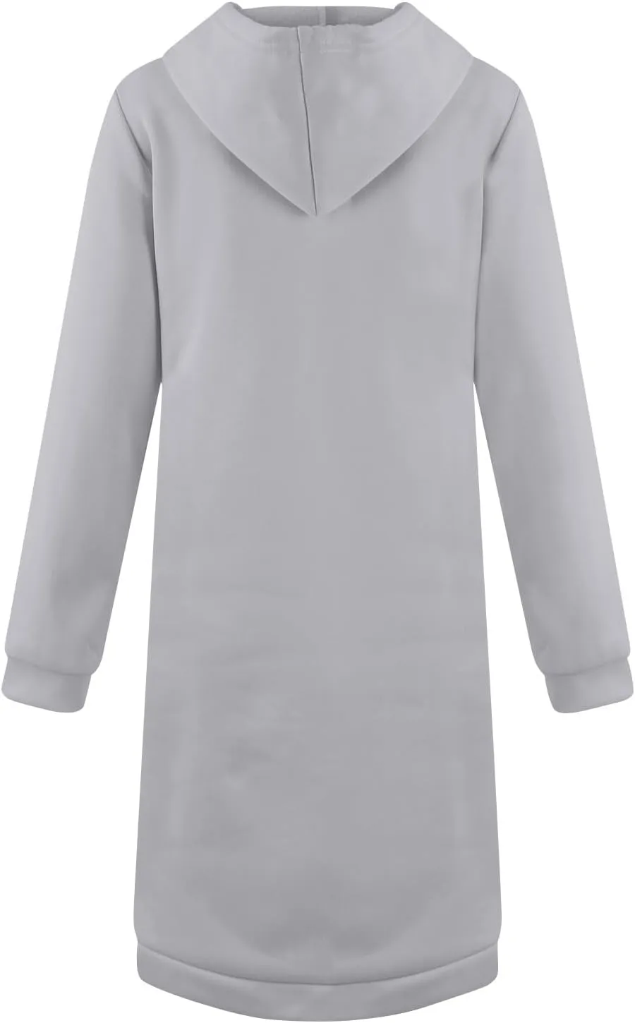 Women's Long Sleeve Long Hooded Open Front Cardigan Jacket With Pockets Casual Lightweight Duster Coat Fall And Winter