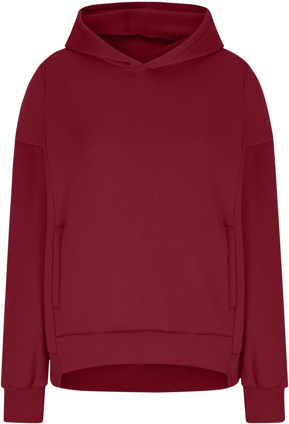 Womens Oversized Hoodies Fleece Sweatshirts Casual Long Sleeve Drop Shoulder Pullover Fall Winter Outfits Y2K Tops