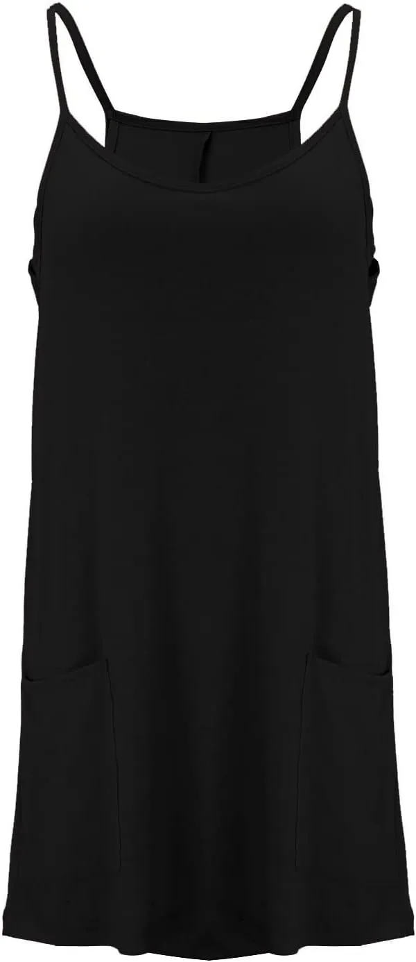 Womens Tennis Dress Workout Dress with Shorts Sleeveless Spaghetti Straps Going Out Golf Athletic Dresses