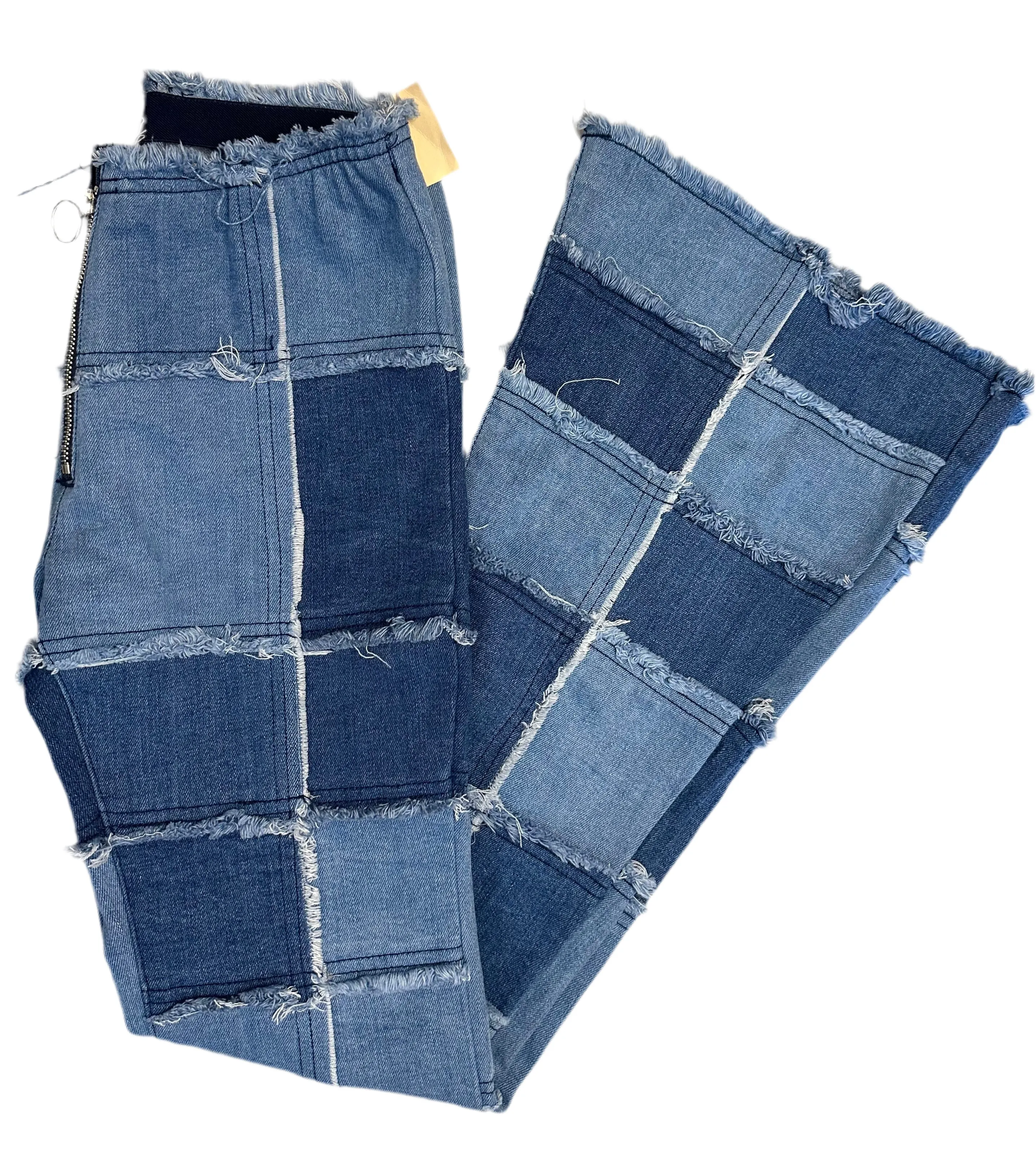 Y2K Low Rise Patch Denim Jeans