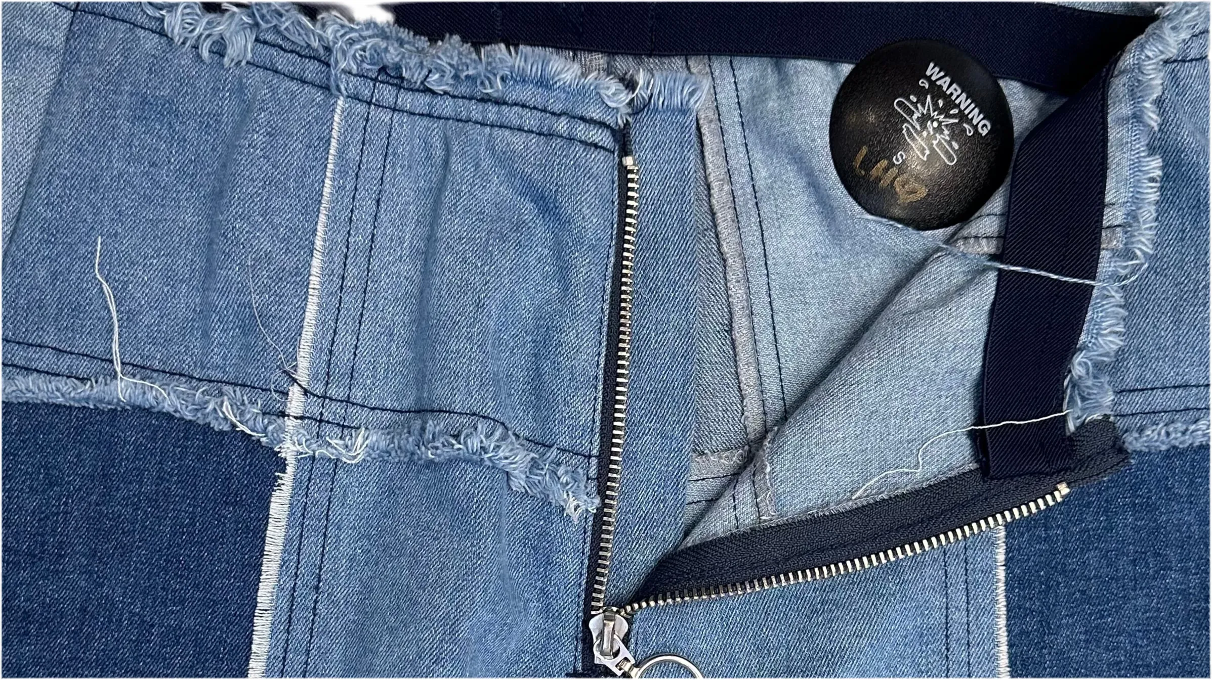 Y2K Low Rise Patch Denim Jeans