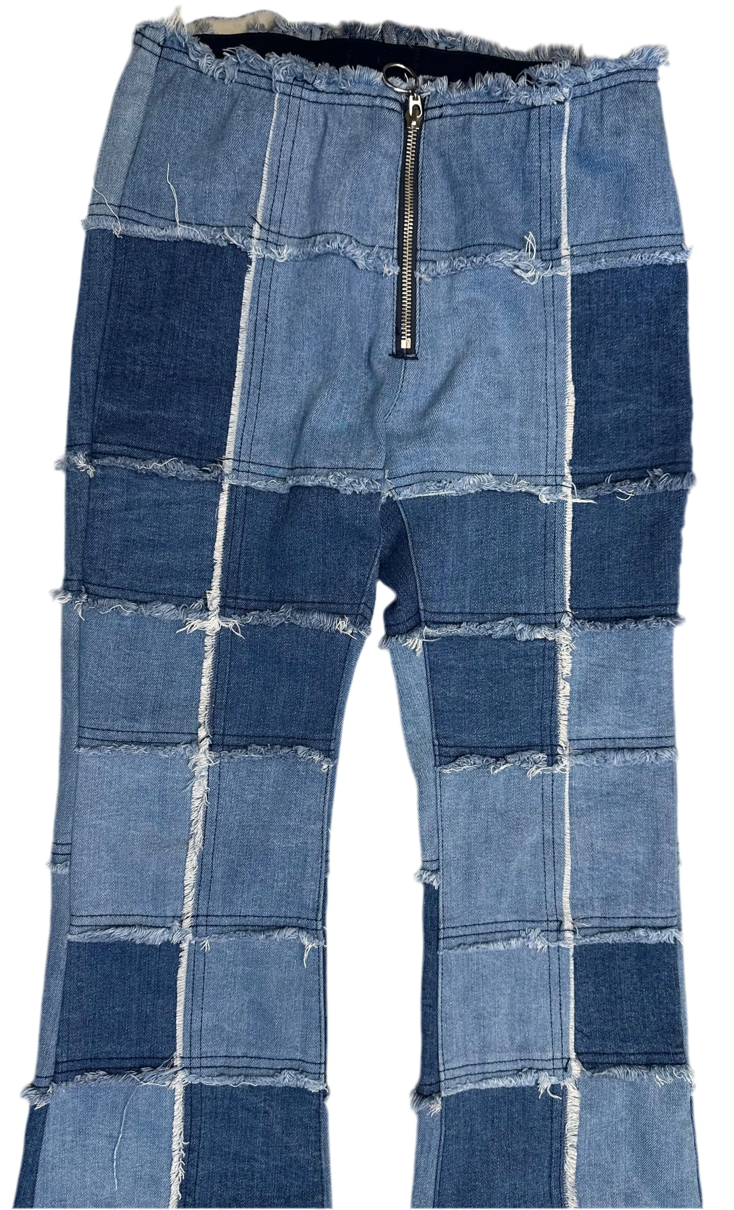 Y2K Low Rise Patch Denim Jeans