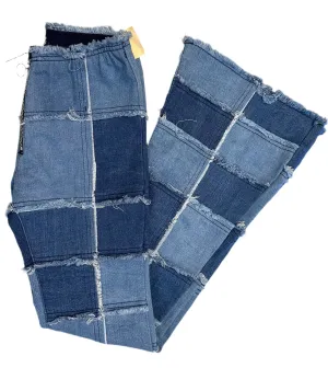 Y2K Low Rise Patch Denim Jeans